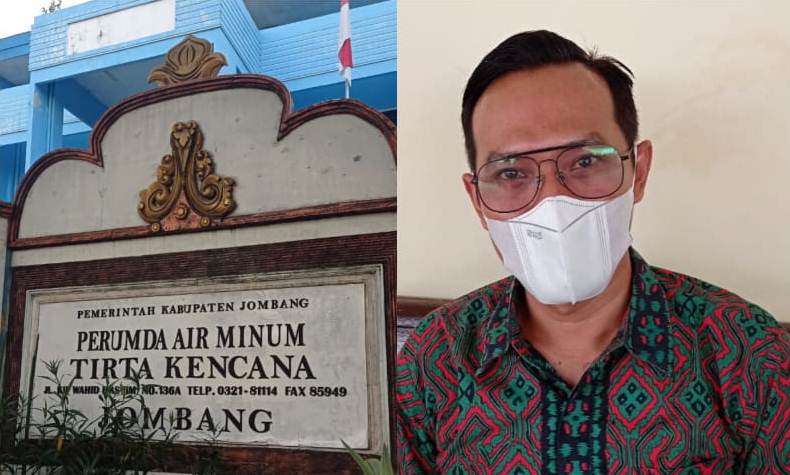 Dr. Khoirul Hasyim, S.Pd., M.MPd Direktur Perusahaan Daerah Air Minum (Perumdam) Kabupaten Jombang (photo kanan).