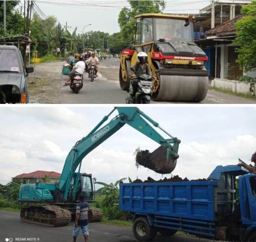 Kegiatan perbaikan jalan ruas Talunkidul – Kesamben sepanjang 3 KM dengan anggaran Rp 15 miliar sudah dikerjakan, sejak awal Januari 2026.