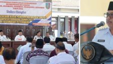 Hadir dalam kegiatan tersebut Wakil Bupati Jombang Salmanudin, S.Ag., M.Pd., Ketua DPRD Kabupaten Jombang Hadi Atmaji, S.Ag., Sekretaris Daerah Kabupaten Jombang Agus Purnomo, S.H., M.Si, Kepala OPD terkait lingkup Pemkab Jombang, Forkopimcam Kecamatan Peterongan, Tokoh Agama, Tokoh Masyarakat, Kepala Desa, Delegasi Desa, Kepala UPTD, Kepala Sekolah, Perwakilan Organisasi Perempuan dan Kemasyarakatan. Photo: Kominfo Jombang/edit.

