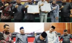 DPRD Jombang Gelar Rapat Paripurna, Bupati Warsubi Sampaikan Pendapat Akhir, Setujui Raperda Desa Sadar Hukum Menjadi Perda