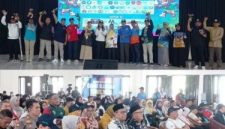 Para pimpinan Perguruan Tinggi Peserta PORNIKES Tahun 2026 menghadiri acara pembukaan di aula Kampus Stikes Husada, di Desa Mancar, Kecamatan Peterongan, Kabupaten Jombang, Sabtu (7/2/2026).  