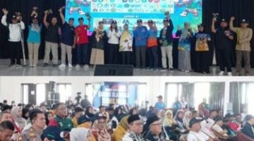 Para pimpinan Perguruan Tinggi Peserta PORNIKES Tahun 2026 menghadiri acara pembukaan di aula Kampus Stikes Husada, di Desa Mancar, Kecamatan Peterongan, Kabupaten Jombang, Sabtu (7/2/2026).  