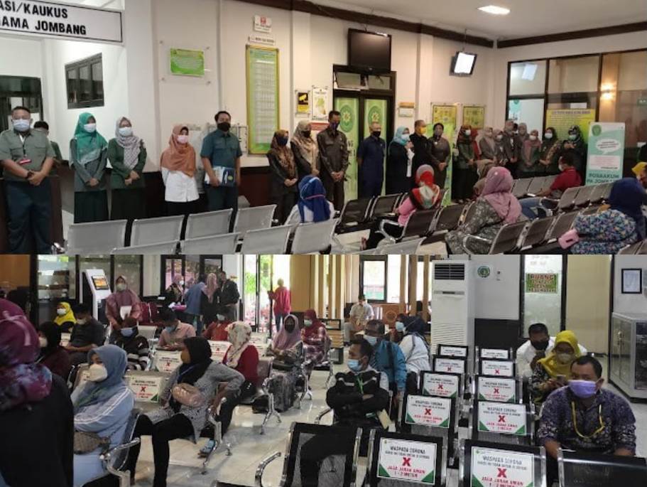 Foto dokumen PA Jombang. Tampak Petugas Pengadilan Agama memberikan sosialisasi dan pelayanan pasangan yang mengajukan kasus perceraian di PA Jombang beberapa waktu lalu. 