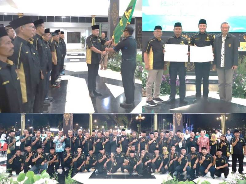 Prosesi Pelantikan Pengurus PELTI Kabupaten Jombang di Pendopo Kabupaten, Jum'at (16/6/2023) malam.