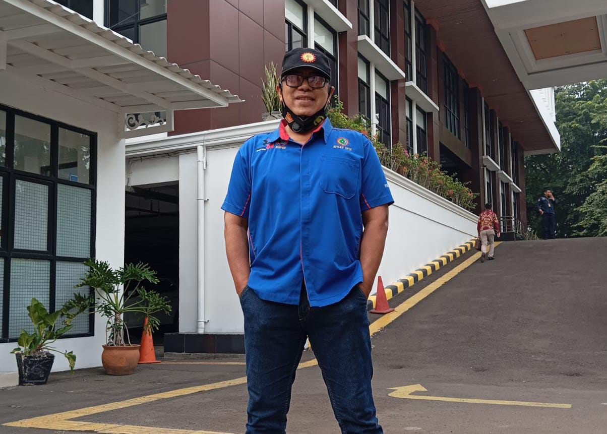 Wakil Ketua PUK SP KEP SPSI PT Pakerin, Rus Ahmadi. (Istimewa) 