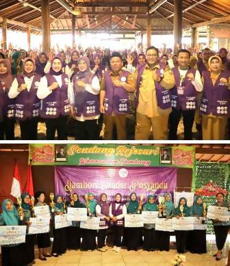 Acara dihadiri Wakil Bupati Jombang, Gus Salmanudin, S.Ag., M.Pd., beserta istri, serta Ketua Tim Penggerak PKK Kabupaten Jombang yang juga sekaligus Ketua Tim Pembina Posyandu Kabupaten Jombang, Yuliati Nugrahani Warsubi, bersama jajaran Staf Ahli, Asisten, dan Kepala Perangkat Daerah terkait.