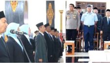 Bupati Jombang, Warsubi, secara resmi melantik dan mengambil sumpah janji 84 pejabat manajerial untuk mengisi posisi strategis di lingkungan Pemerintah Kabupaten Jombang, Kamis (15/1/2026) sore. 