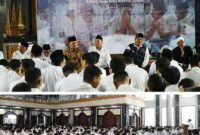 Hadir dalam acara do’a bersama Wakil Bupati Jombang, KH. Salmanuddin Yazid (Gus Salman), serta Kepala Cabang Dinas Pendidikan (Cabdindik) Wilayah Kabupaten Jombang, Dr. Eko Redjo Sunariyanto, S.Pd., M.Pd., Asisten Pemerintahan dan Kesra Setdakab Jombang Drs. Purwanto, MKP., Selasa (27/1/2026). 