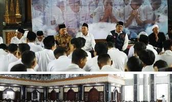 Hadir dalam acara do’a bersama Wakil Bupati Jombang, KH. Salmanuddin Yazid (Gus Salman), serta Kepala Cabang Dinas Pendidikan (Cabdindik) Wilayah Kabupaten Jombang, Dr. Eko Redjo Sunariyanto, S.Pd., M.Pd., Asisten Pemerintahan dan Kesra Setdakab Jombang Drs. Purwanto, MKP., Selasa (27/1/2026).
