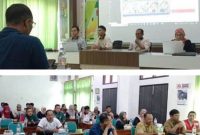 Panitia penyelenggara PORNIKES tahun 2026 bersama Ketua Cabor dan Dinas Kesehatan melakukan rapat koordinasi tecnichal meeting (TM) secara daring dengan para pesesrta dari Perguruan Tinggi (PT) bidang kesehatan, Selasa (13/1/2026) di ruang rapat Stikes Husada, Jl Veteran, Mancar, Peterongan - Kabupaten Jombang. 