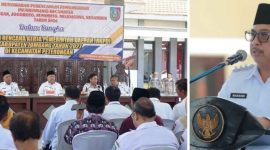Hadir dalam kegiatan tersebut Wakil Bupati Jombang Salmanudin, S.Ag., M.Pd., Ketua DPRD Kabupaten Jombang Hadi Atmaji, S.Ag., Sekretaris Daerah Kabupaten Jombang Agus Purnomo, S.H., M.Si, Kepala OPD terkait lingkup Pemkab Jombang, Forkopimcam Kecamatan Peterongan, Tokoh Agama, Tokoh Masyarakat, Kepala Desa, Delegasi Desa, Kepala UPTD, Kepala Sekolah, Perwakilan Organisasi Perempuan dan Kemasyarakatan. Photo: Kominfo Jombang/edit.

