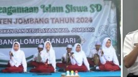 Photo kiri, Dokumentasi Kegiatan Keagamaan Islam Tahun 2024, photo kanan, Rhendra Kusuma, Kabid Pembinaan SD Dinas Pendidikan dan Kebudayaan Jombang. Photo: istimewa/edit
