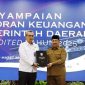 Bupati Jombang, Warsubi, S.H., M.Si telah menyerahkan Laporan Keuangan Pemerintah Daerah (LKPD) Unaudited Tahun Anggaran 2025 kepada Badan Pemeriksa Keuangan (BPK) Perwakilan Provinsi Jawa Timur di Sidoarjo, Senin (30/3/2026) siang. Photo: istimewa/Dinas Kominfo