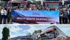 Bupati Jombang Warsubi yang diwakili Wakil Bupati Salmanudin Yazid, didampingi Sekdakab Jombang Agus Purnomo, Kepala Dinas Perhubungan Sugianto dan jajaran terkait sempat photo bersama pemudik di halaman Dishub Jombang, dilanjutkan pelepasan oleh Wakil Bupati, pada, Kamis (26/03/2026).