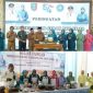 Acara ditutup dengan prosesi pemotongan tumpeng oleh panitia bersama Bupati dan Ketua TP PKK Kabupaten Jombang (photo atas) dan demo Chef Farikh masak menu pangan lokal dan olahan ikan (photo bawah), sebagai simbol rasa syukur atas suksesnya pengabdian PKK menginjak usia 54 tahun dalam membangun masyarakat Jombang yang sejahtera, Selasa (19/5/2026). Photo: istimewa humas dinas kompinfi pemkab jombang. 