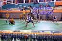 Photo atas: Pertandingan antara Tim Putra Kecamatan Kesamben (biru) melawanTim Putra Kecamatan tembelang. Photo bawah: Pembukaan Kejuaraan dihadiri Sekdakab Jombang Agus Purnomo, SH., M.Si, Sekdin Porapar Jombang,Yulita Purwaningsih mewakili Kadis Nur Evva Maylia, Ketua KONI Kab. Jombang, Sumarsono, PJU Polres Jombang dan Kapolsek Jajaran Polres Jombang, dan peserta perwakilan, Jum’at (19/6/2026).  Photo: https://layang.co