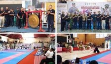 Rangkaian Pembukaan Kejuaraan Karate Piala Kapolres Jombang JKC Open 2026 berlangsumng di Gelor Abi As’ad UNIPDU, Peterongan Jombang, Sabtu (6/6/2026). Photo: https://layang.co
