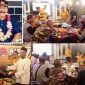 Grand Opening New Hidden Café, Photo searah jarum jam: Kiri atas, Drs H M Setyo Wahyu, SH., M.Pd., MM (Pemilik New Hideen Café-Kolam Renang Zam Zam), makan bersama nasi tumpeng, penyerahan pucuk nasi tumpeng, sambutan pemilik Café, Sabtu (4/7/2026). 