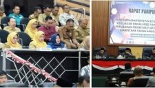 Photo kiri: Kepala OPD dan undangan mengikuti jalannya sidang paripurna, Senin (3/8/2026) sedangkan photo kanan, Bupati-Wakil Bupati, Pimpinan dan Anggota DPRD melakukan rapat Perubahan Kebijakan Umum APBD (KUA) dan Perubahan Prioritas Plafon Anggaran Sementara (PPAS) Tahun Anggaran 2026. Photo: istimewa/edit