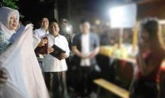 Sambut Muktamar ke-35 NU  di Jombang Satpol PP dan Gabungan Bagikan Kerudung dan Edukasi Ketertiban