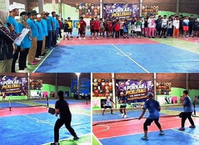 PORKAB Cabor Pickleball bertempat di gedung olahraga SMP Negeri 2 Peterongan, di Desa Tanjunggunung, Kecamatan Peterongan, Kabupaten Jombang, kejuaraan ini berlangsung 9 – 11 Agustus 2026, diikuti 200 peserta dari SD, SMP, SMA dan Umum. 
