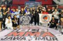 Kontingen Kabupaten Jombang pose bersama usai mengikuti Kejuaraan Provinsi Jawa Timur Cabor Indonesia Beladiri Campuran Amatir-Mixed Martial Arts (IBCA MMA), Minggu (20/9/2026). Photo: istimewa