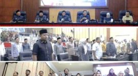 Suasana Rapat Penyampaian Pandangan Umum Fraksi DPRD Jombng Terhadap R-APBD Tahun 2027, Kamis (24/9/2026) Diikuti Kepala OPD dan undangan lainnya.  