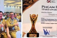 Pigam penghargaan tersebut ditandatangani oleh Friderica Widyasari Dewi - Ketua Dewan Komisioner Otoritas Jasa Keuangan (OJK), Airlangga Hartarto - Menteri Koordinator Bidang Perekonomian Republik Indonesia, dan Muhammad Tito Karnavian - Menteri Dalam Negeri Republik Indonesia.