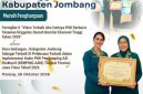 Penghargaan tersebut diterima langsung oleh Ketua TP PKK Kabupaten Jombang, Hj. Yuliati Nugrahani Warsubi dari Ketua TP PKK Provinsi Jawa Timur, Arumi Bachsin Elestianto Dardak, Senin (26/10/2026). 